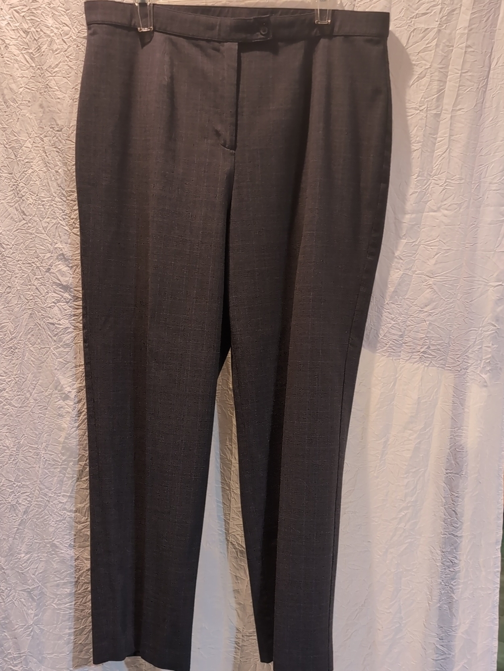 JM Collection Women's Straight-Leg Dress Trousers — Charcoal